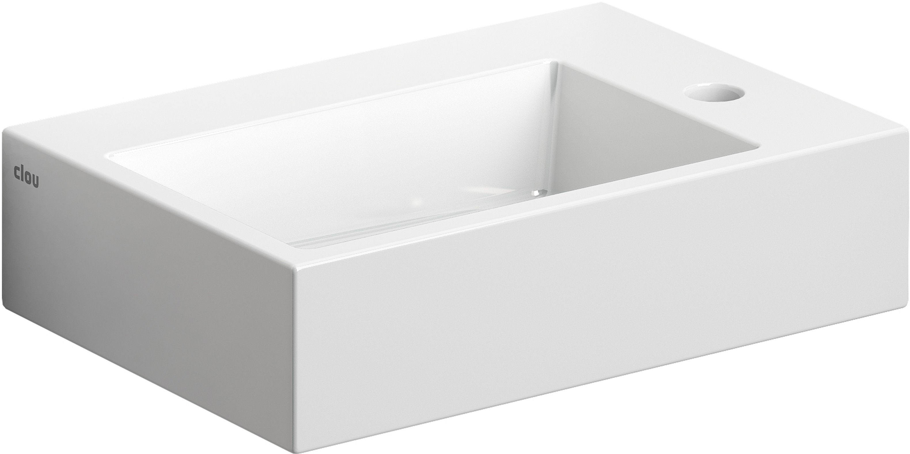 Clou Flush lavabo 42.5x29 cm rectangulaire classique-à poser blanc CL/03.03220