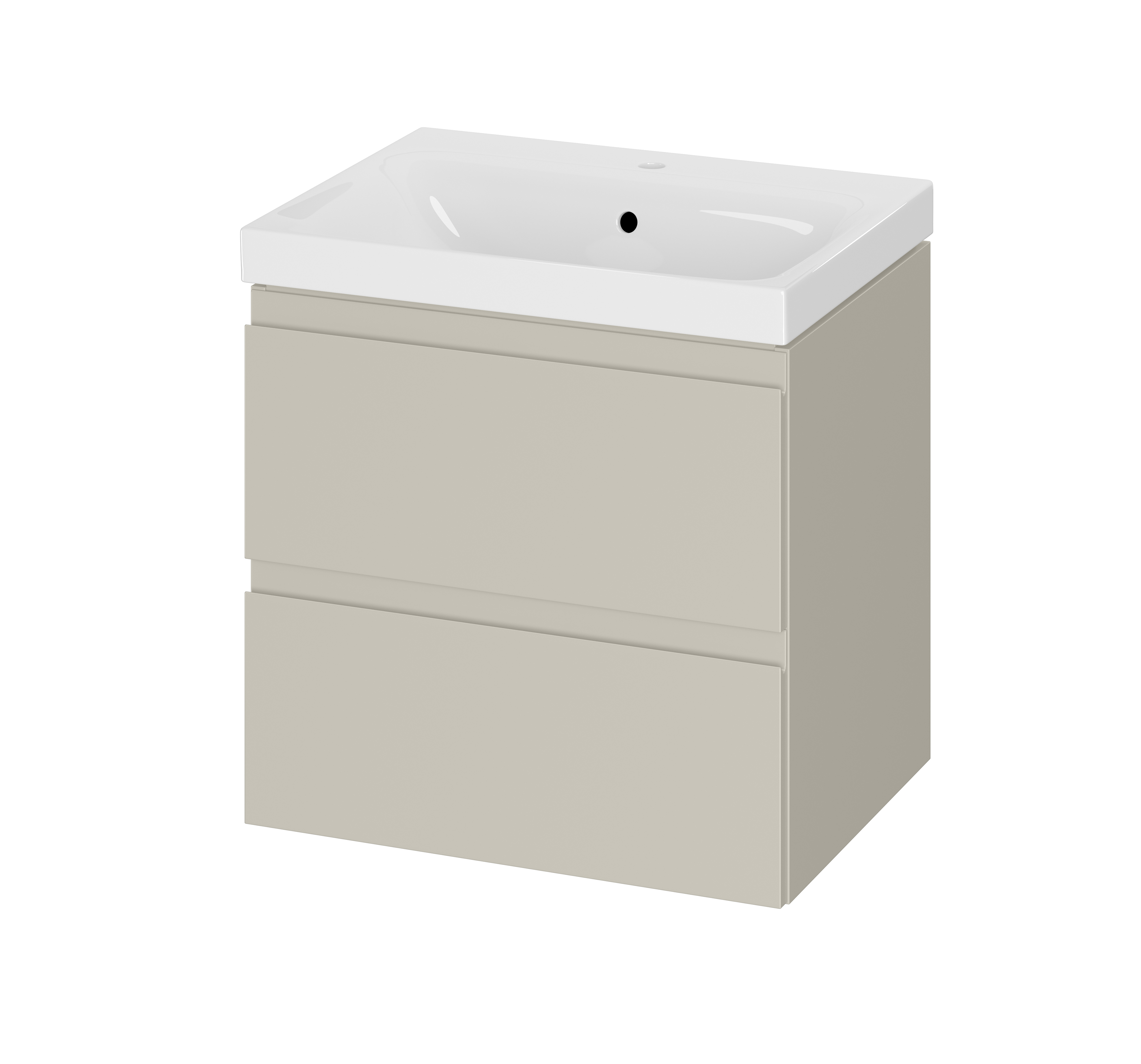Cersanit Moduo lavabo avec meuble 60 cm beige S4013-008