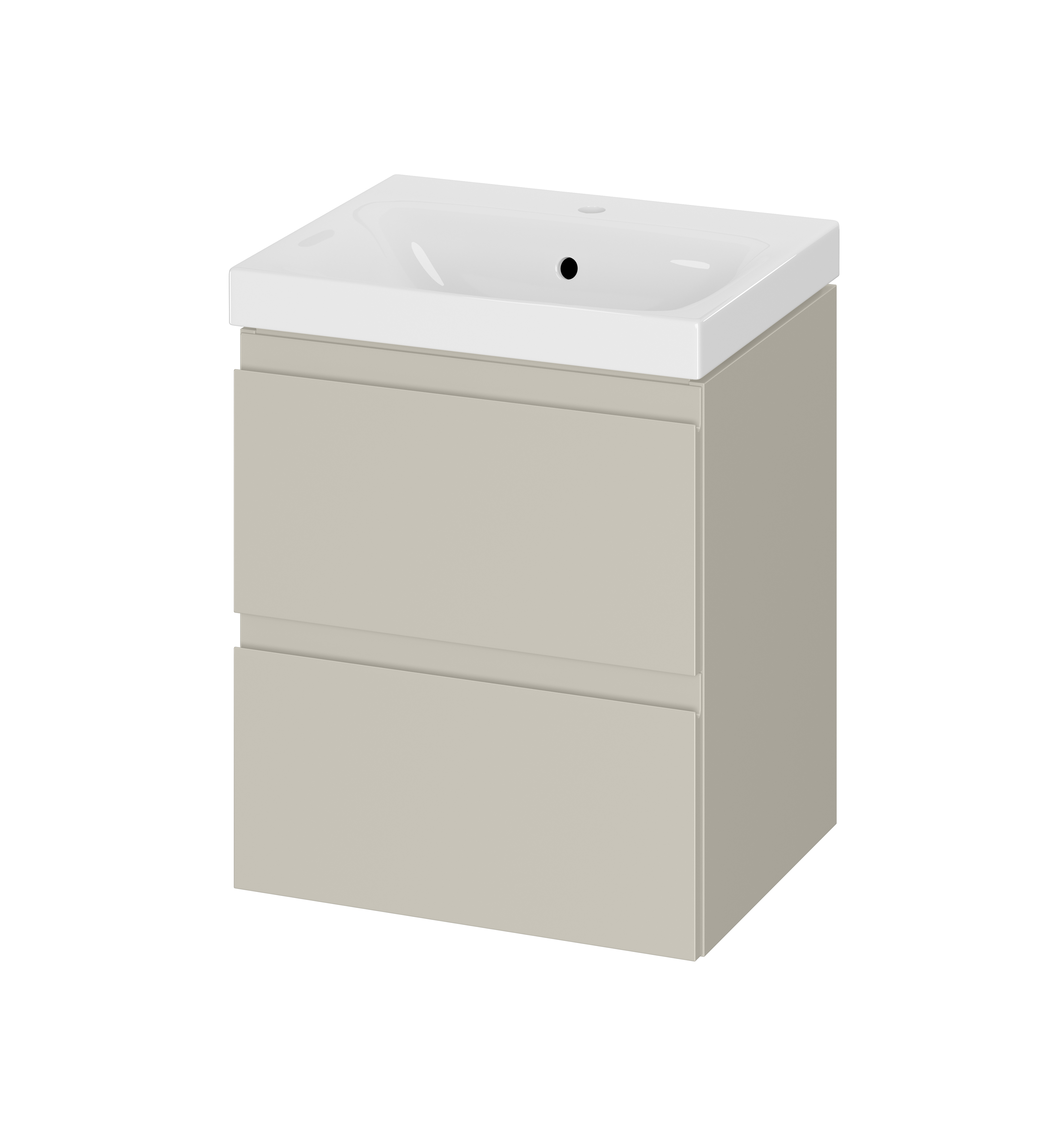 Cersanit Moduo lavabo avec meuble 50 cm beige S4013-007