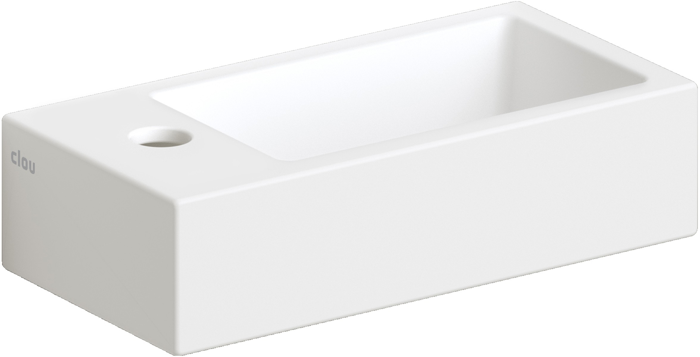 Clou Flush lavabo 36x18 cm rectangulaire classique-à poser blanc CL/03.02032