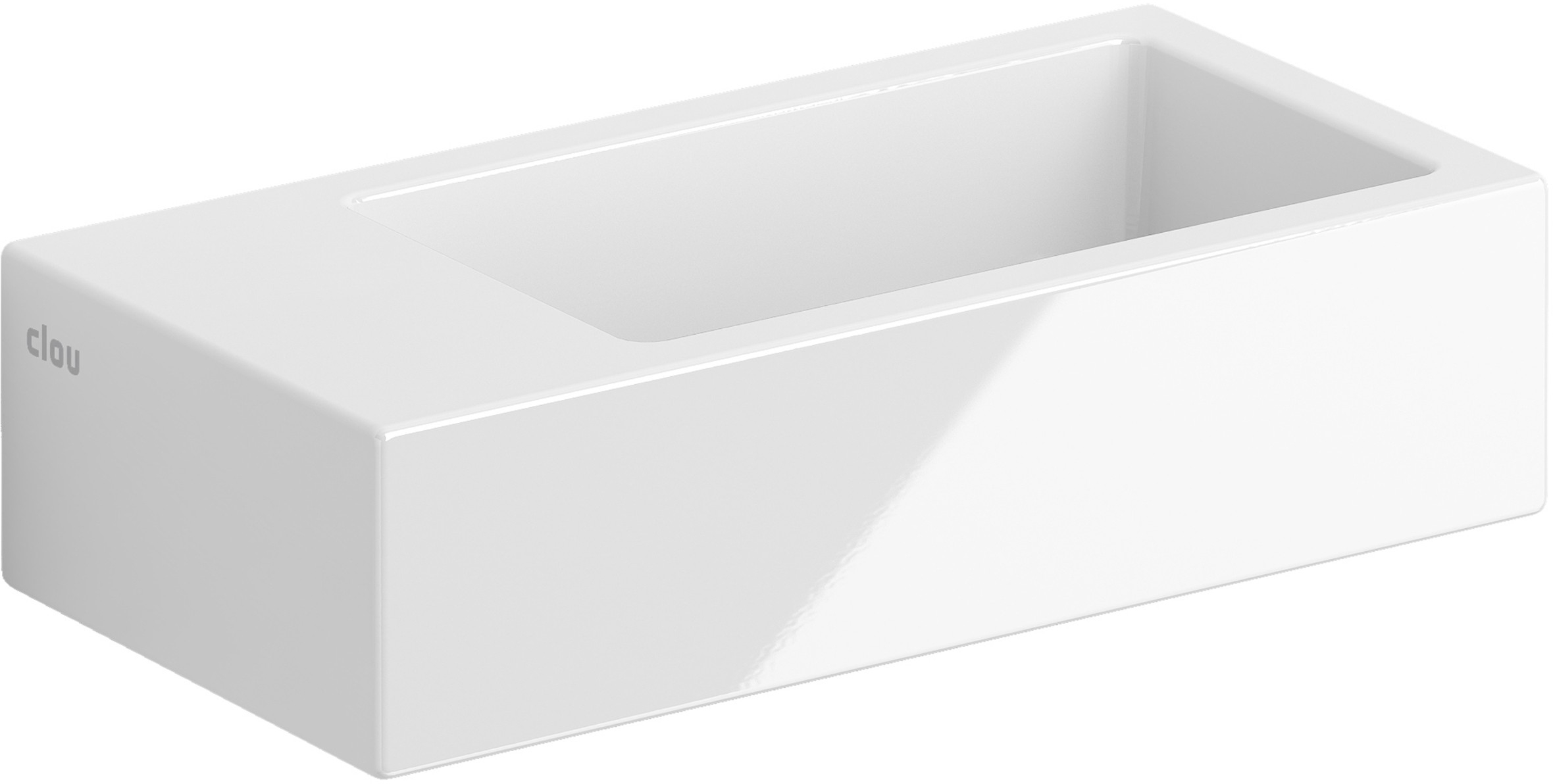 Clou Flush lavabo 36x18 cm rectangulaire classique-à poser blanc CL/03.03033