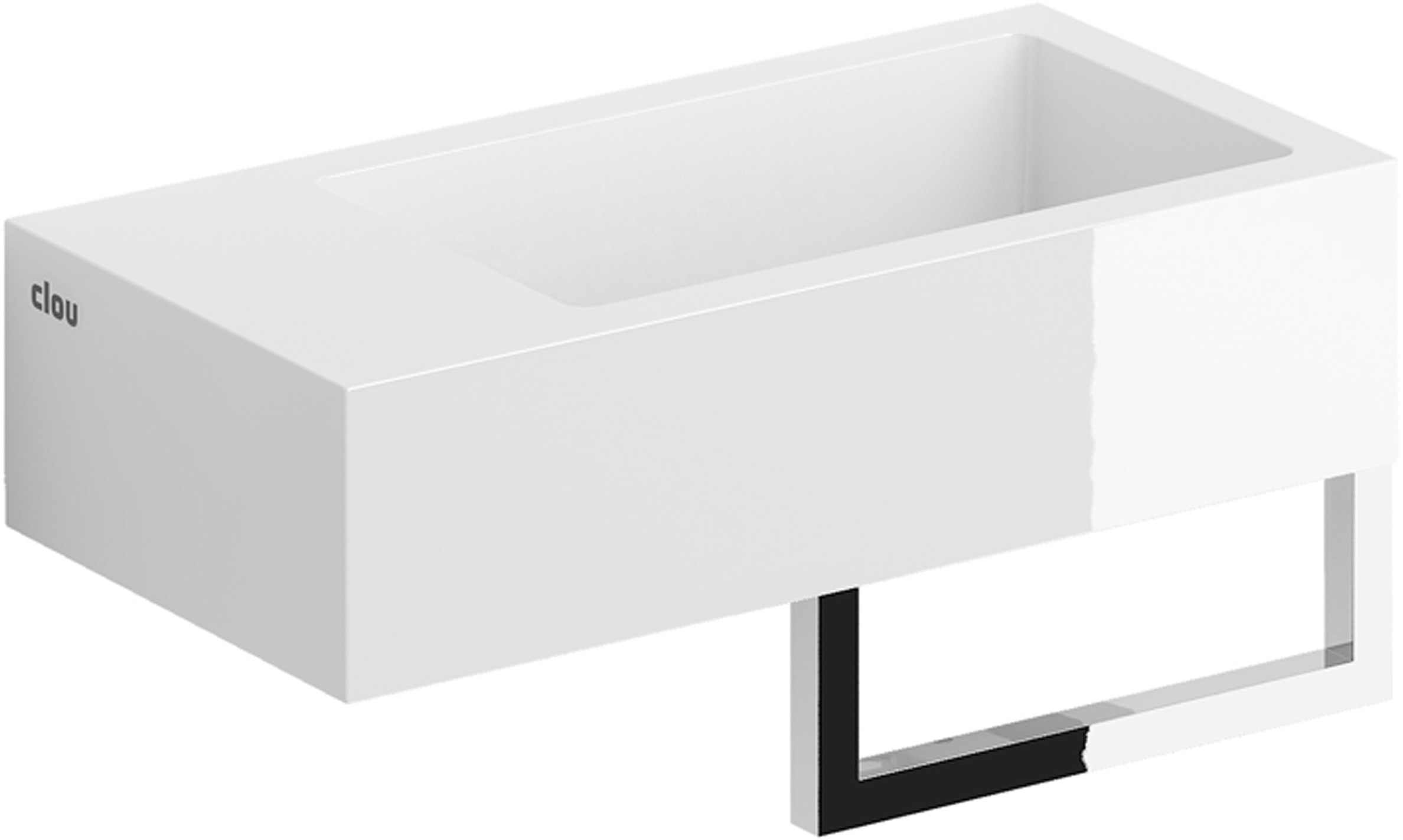 Clou Flush lavabo 36x18 cm rectangulaire classique-à poser blanc CL/03.08032.02