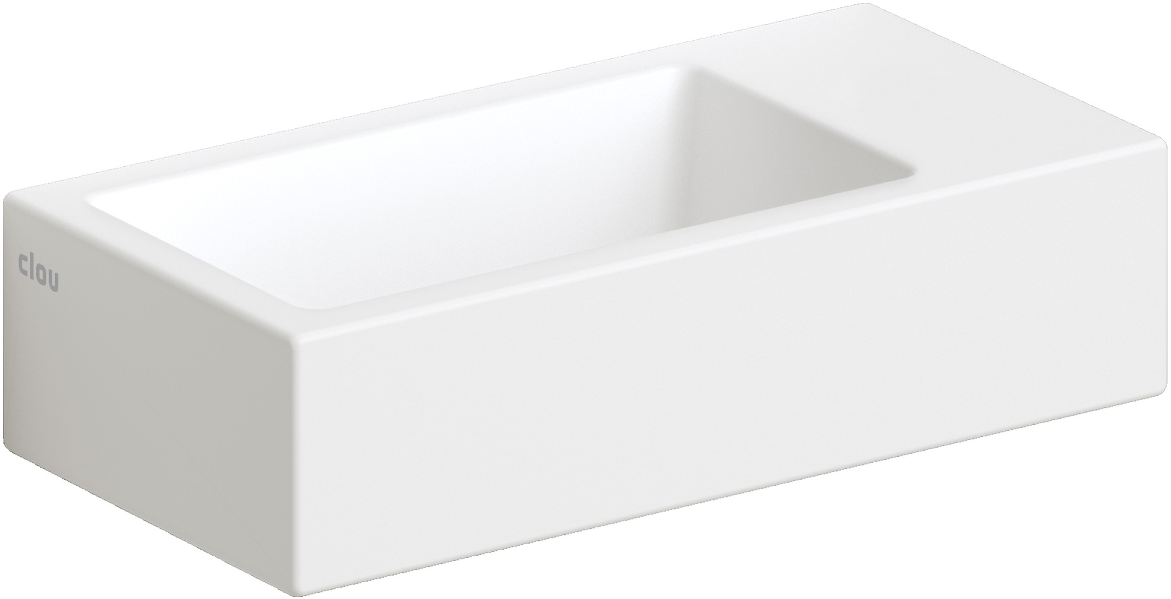 Clou Flush lavabo 36x18 cm rectangulaire classique-à poser blanc CL/03.02031