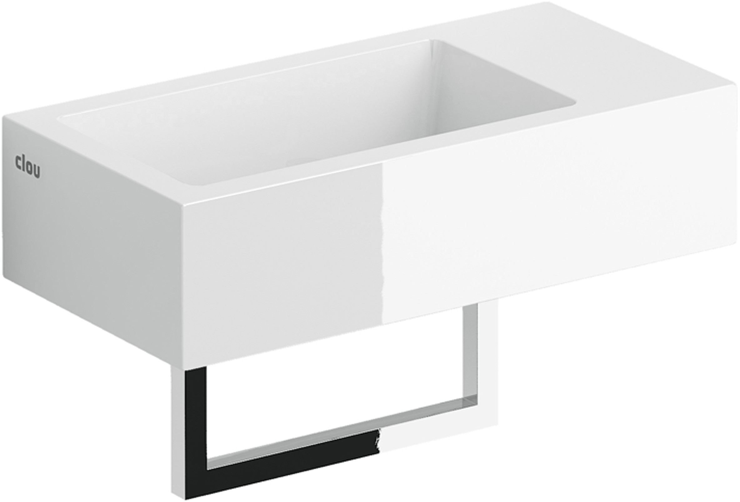 Clou Flush lavabo 36x18 cm rectangulaire classique-à poser blanc CL/03.08031.02