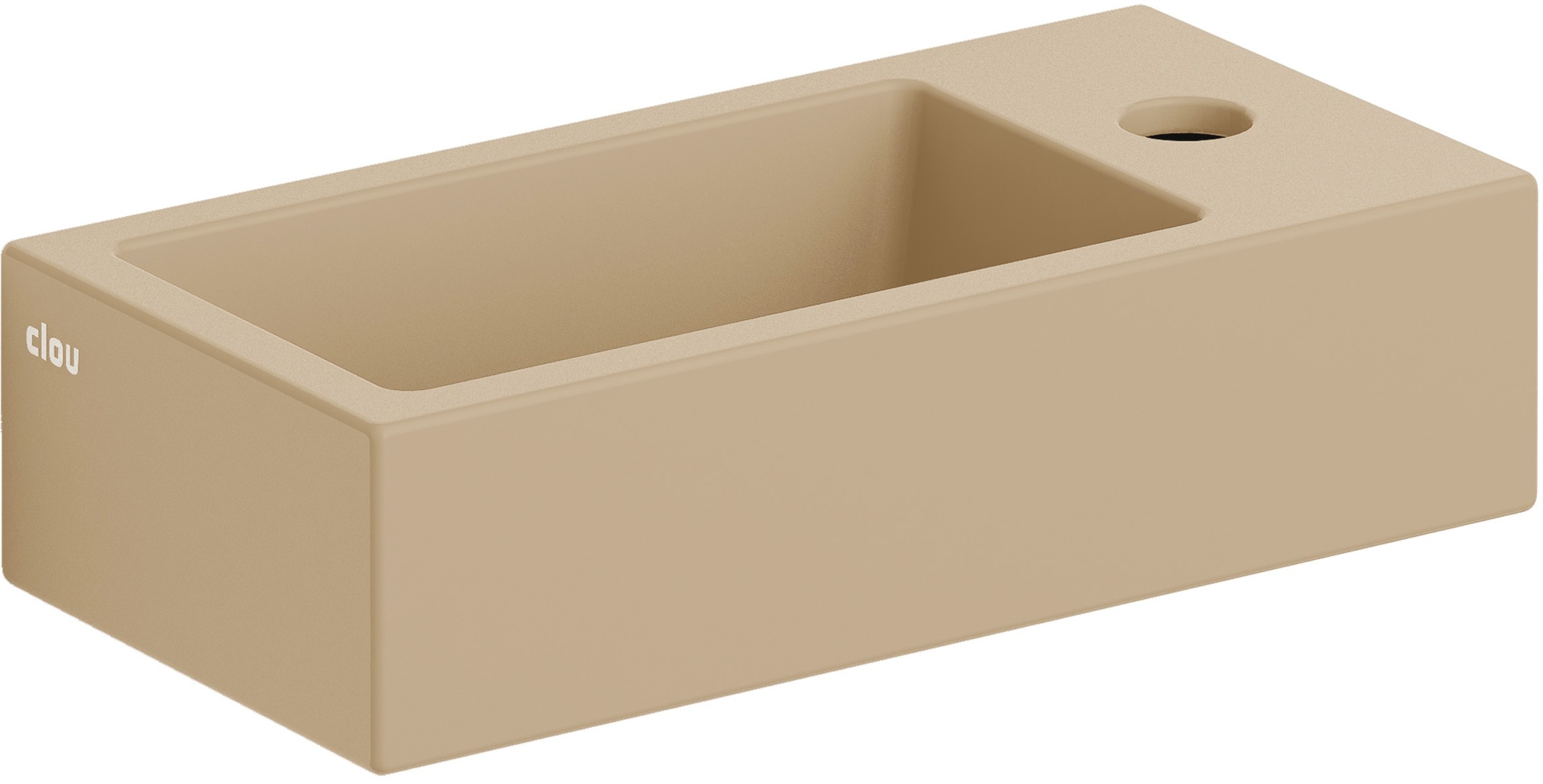 Clou Flush lavabo 36x18 cm rectangulaire classique-à poser marron/beige CL/03.34030