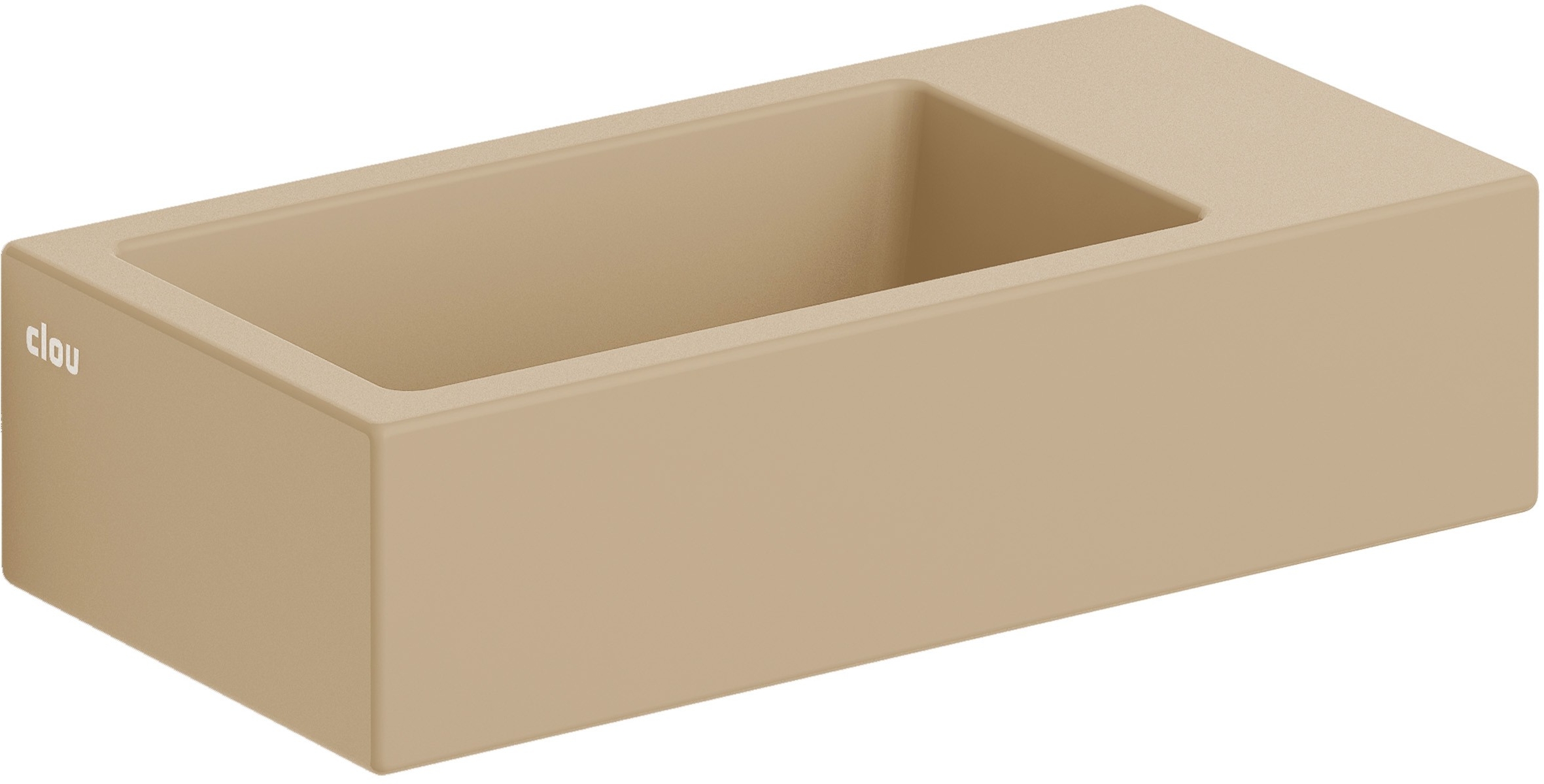 Clou Flush lavabo 36x18 cm rectangulaire classique-à poser marron/beige CL/03.34031