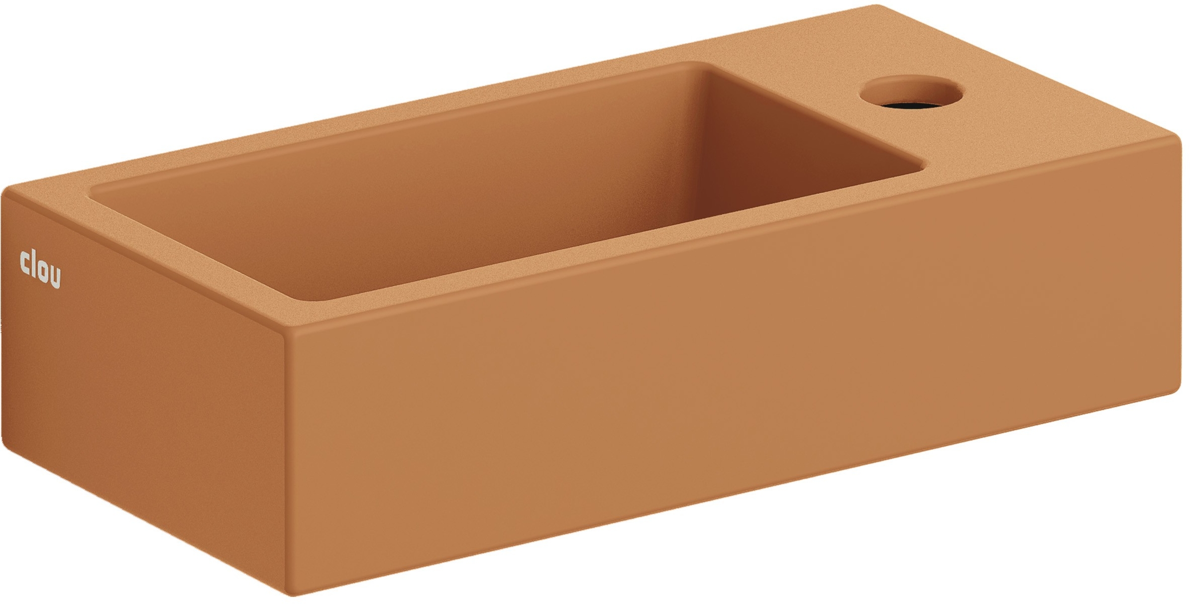 Clou Flush lavabo 36x18 cm rectangulaire classique-à poser marron/beige CL/03.36030