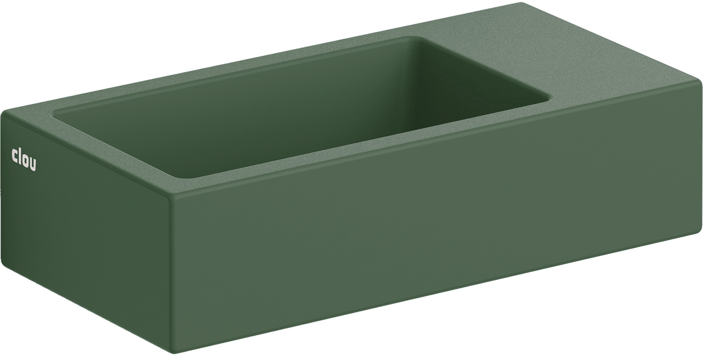 Clou Flush lavabo 36x18 cm rectangulaire classique-à poser vert CL/03.42031