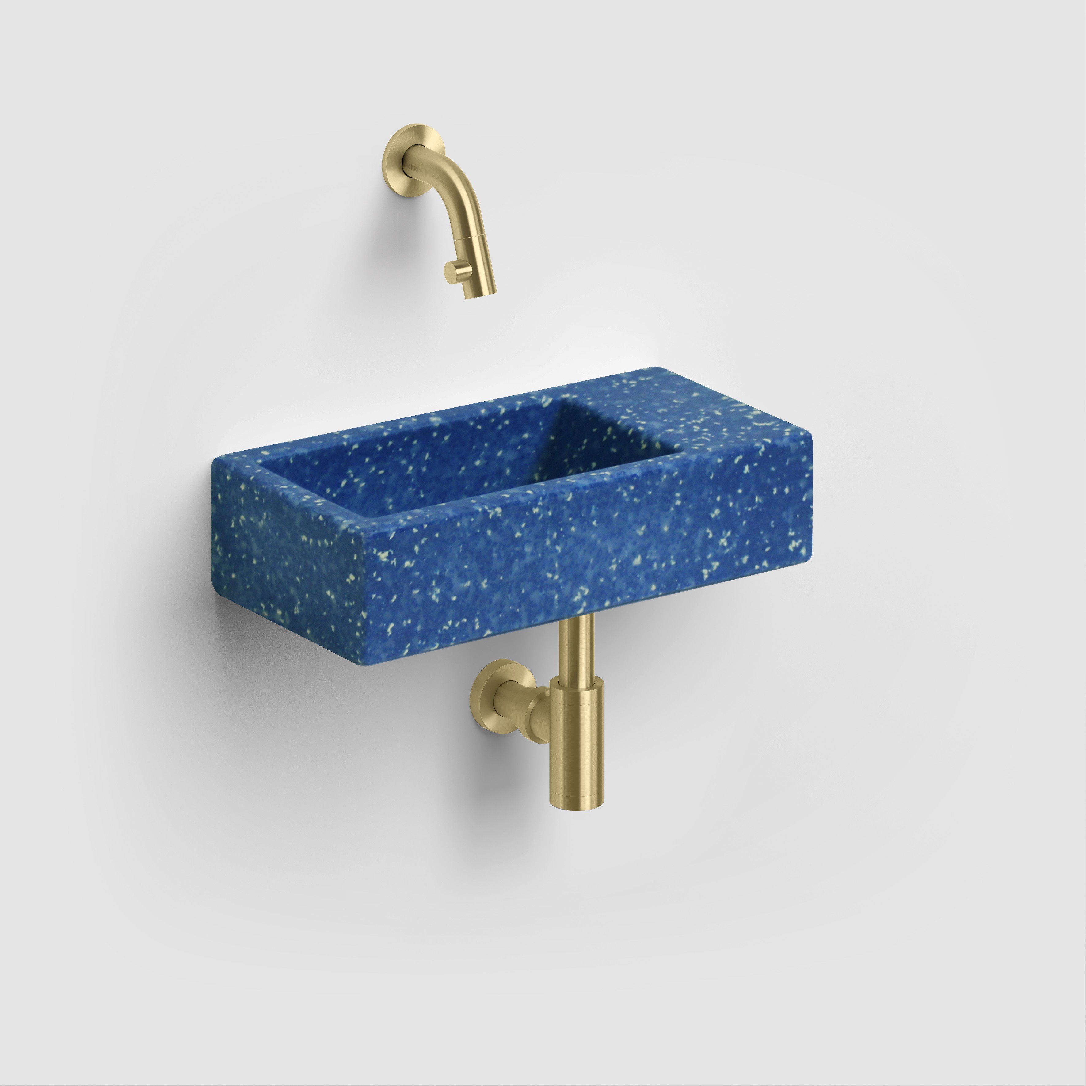 Clou Flush lavabo 36x18 cm rectangulaire classique-à poser bleu CL/03.82031