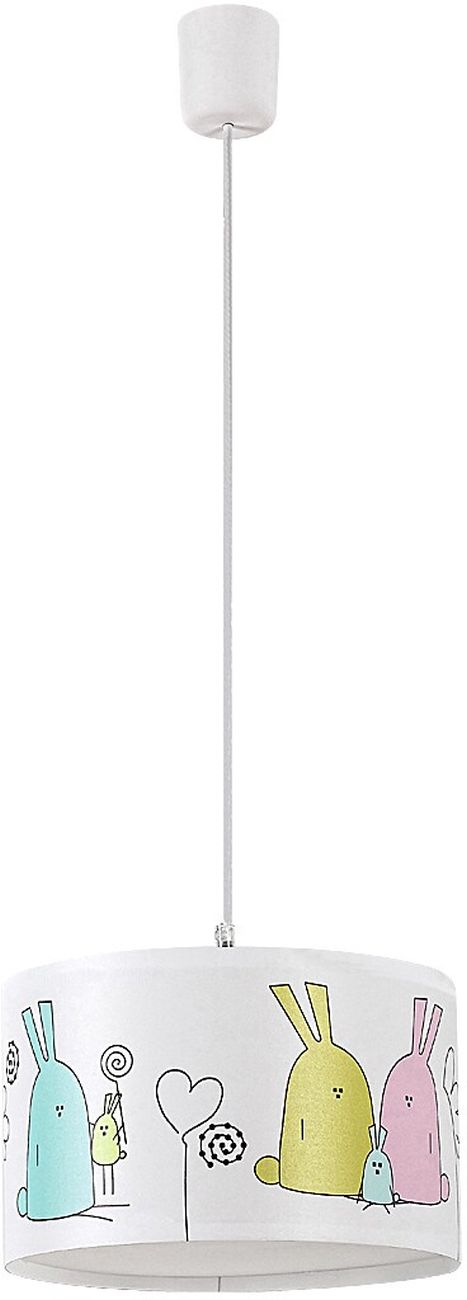 Rabalux Flappy lampe suspendue 1x40 W blanc-multicolore 72166