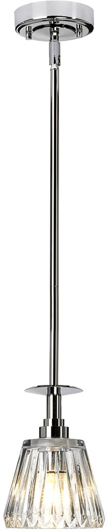 Elstead Lighting Agatha lampe suspendue 1x3 W chrome BATH-AGATHA1P-PC