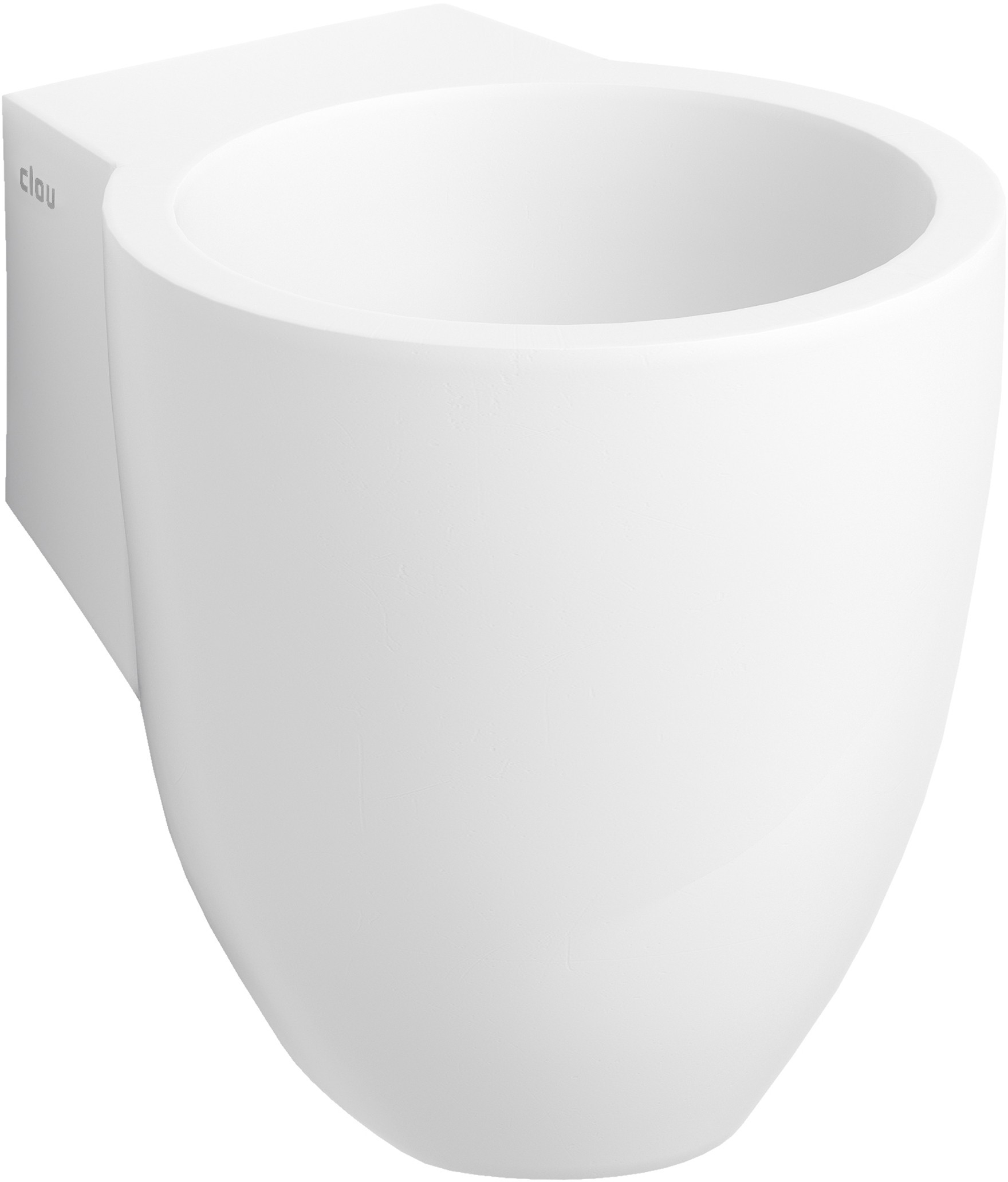 Clou Flush lavabo 31.5x27 cm ronde classique blanc CL/03.13061