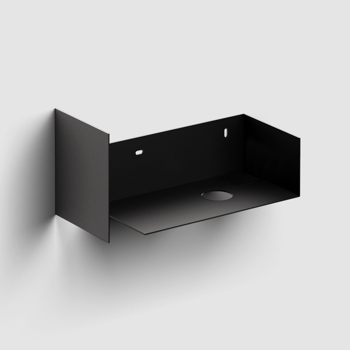 Clou Flush console 44x18x20.5 cm sous-lavabo suspendu noir CL/07.36.030.21