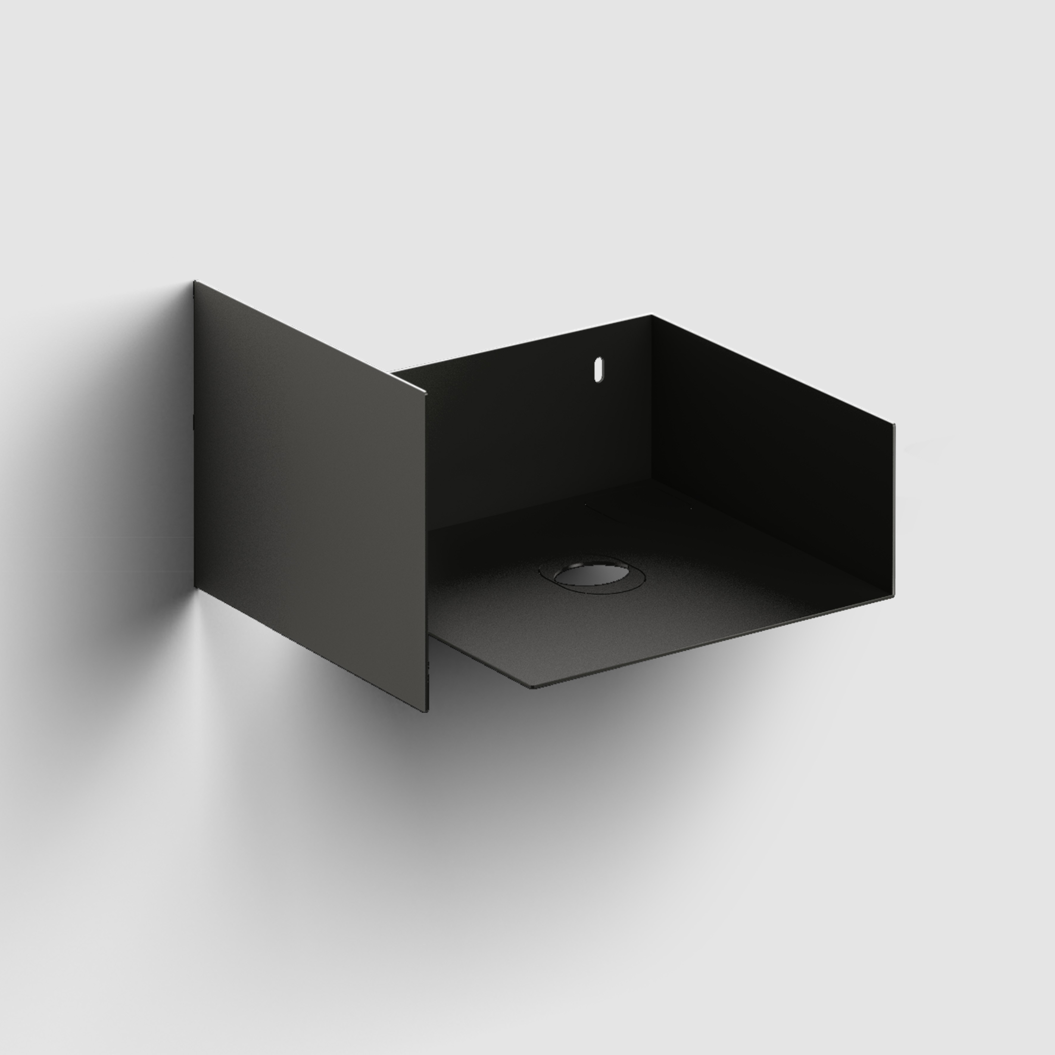 Clou Flush console 36.5x27x20.5 cm sous-lavabo suspendu noir CL/07.36.010.21