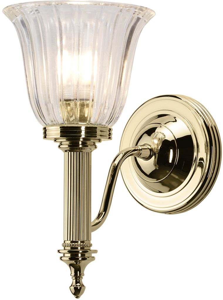 Elstead Lighting Carroll applique murale 1x3 W laiton BATH-CARROLL1-PB