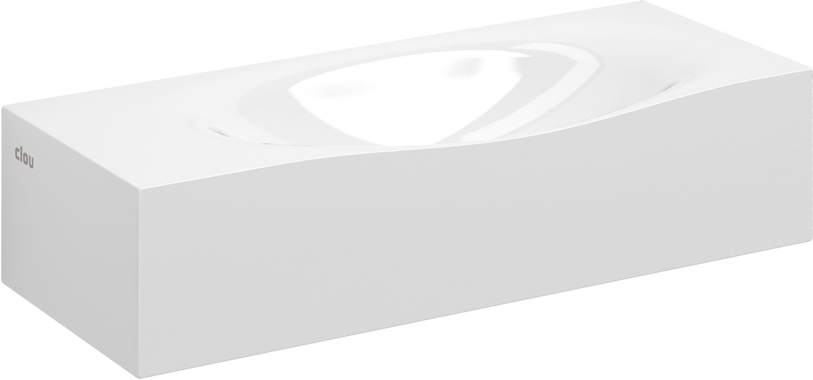 Clou Hammock lavabo 45x18 cm rectangulaire classique-à poser blanc CL/03.08370
