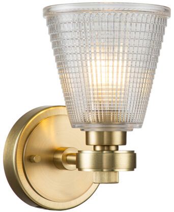 Elstead Lighting Gunnislake applique murale 1x3 W laiton BATH-GUNNIS1-BB