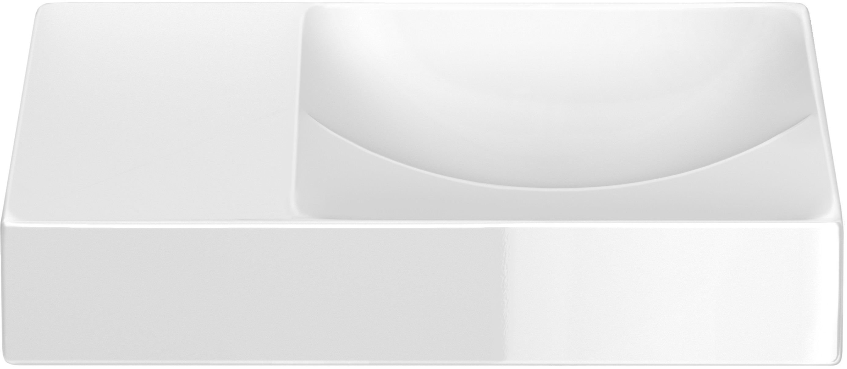 Clou Vale lavabo 38x19 cm rectangulaire classique-à poser blanc CL/03.03161.L