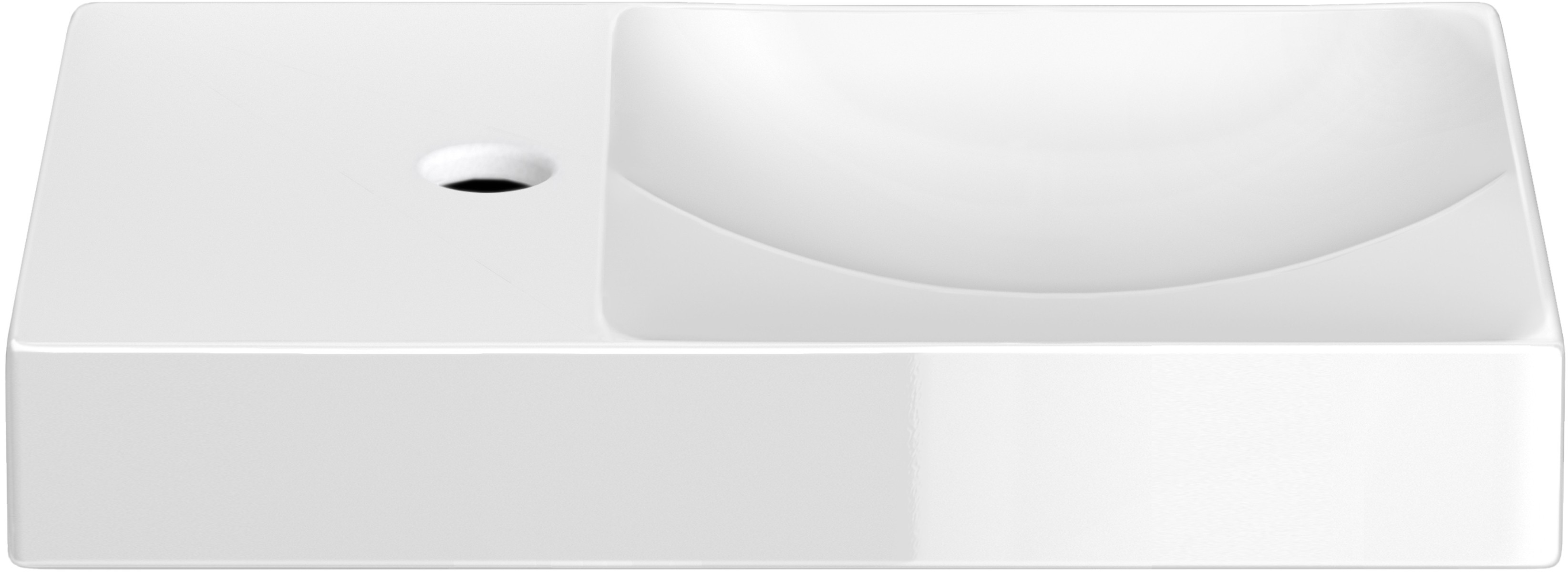 Clou Vale lavabo 45x19 cm rectangulaire classique-à poser blanc CL/03.03162.01.L