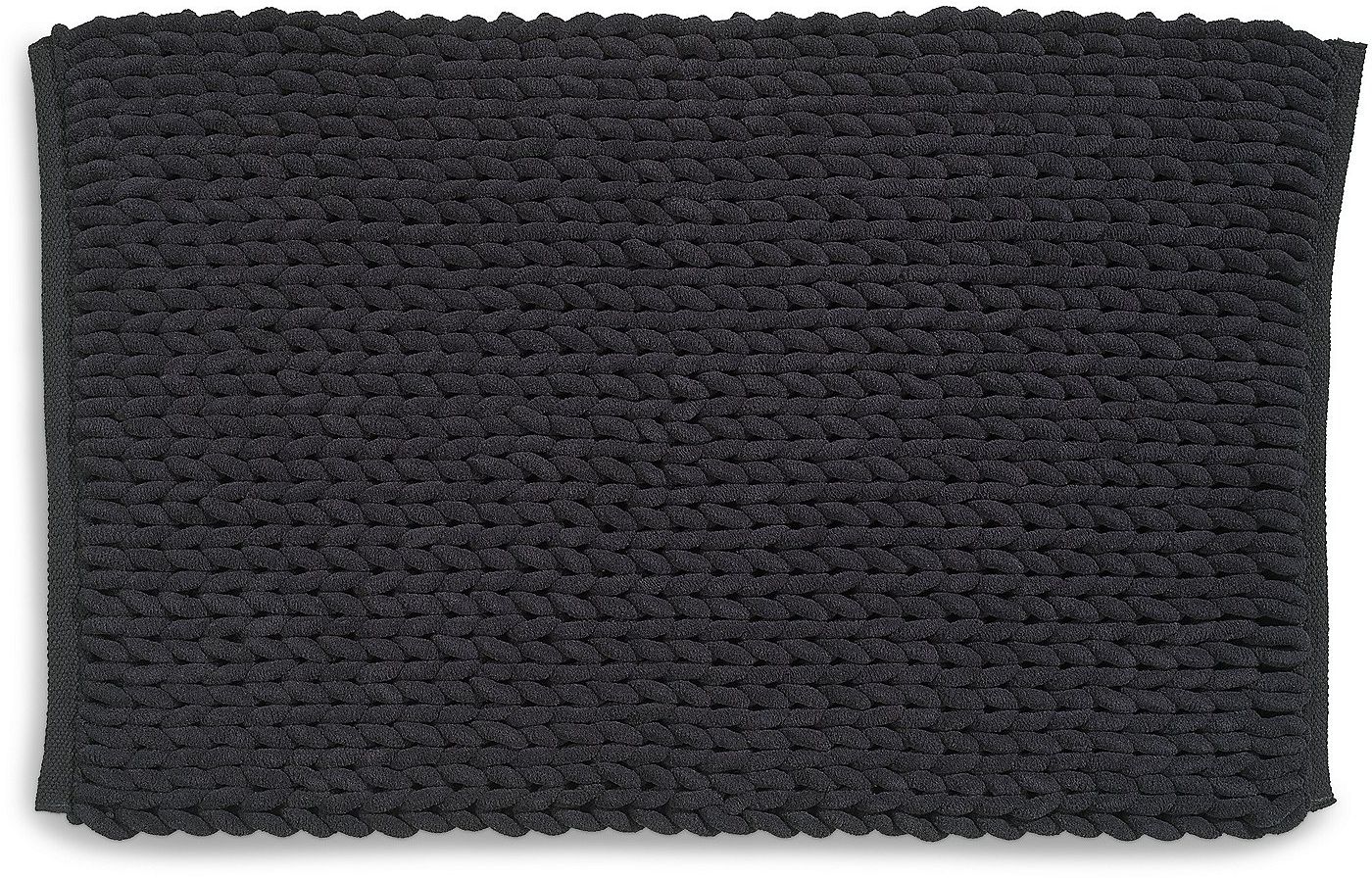 Kela Marie tapis de bain 100x60 cm rectangulaire noir KE-23776