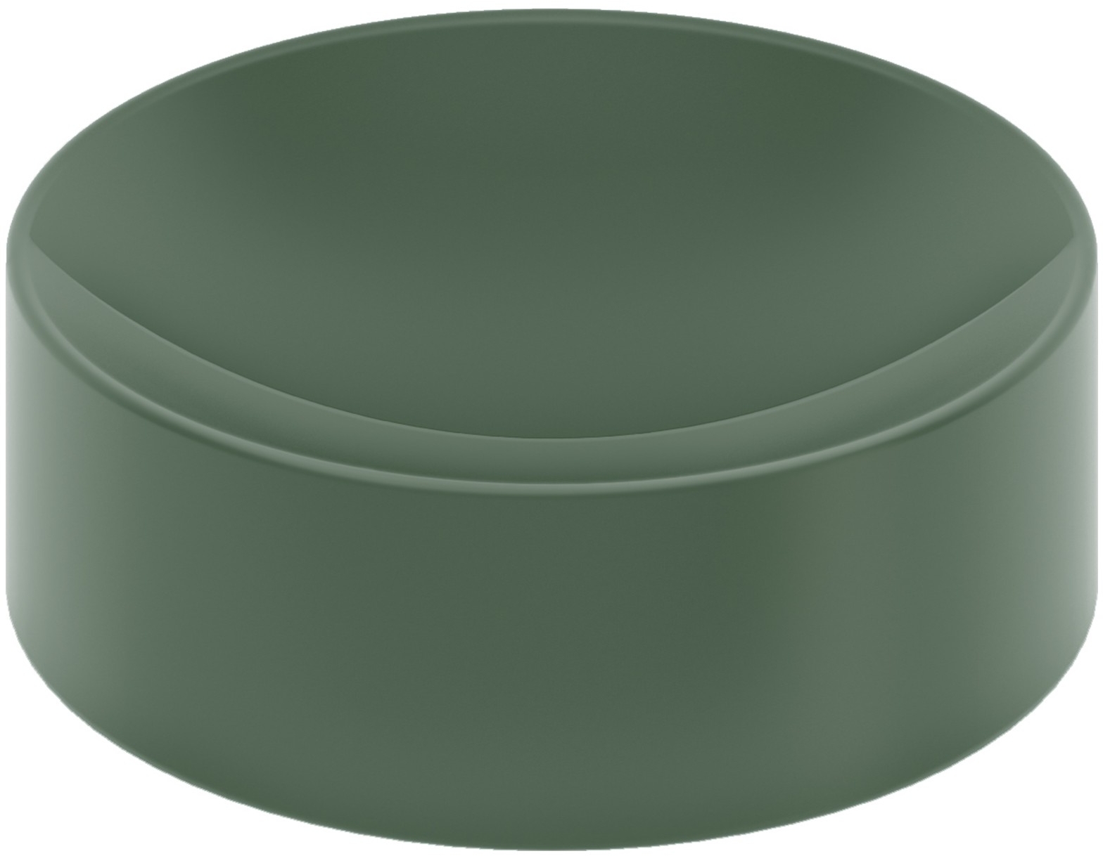 Clou Vale lavabo 22x22 cm ronde à poser vert CL/03.42164