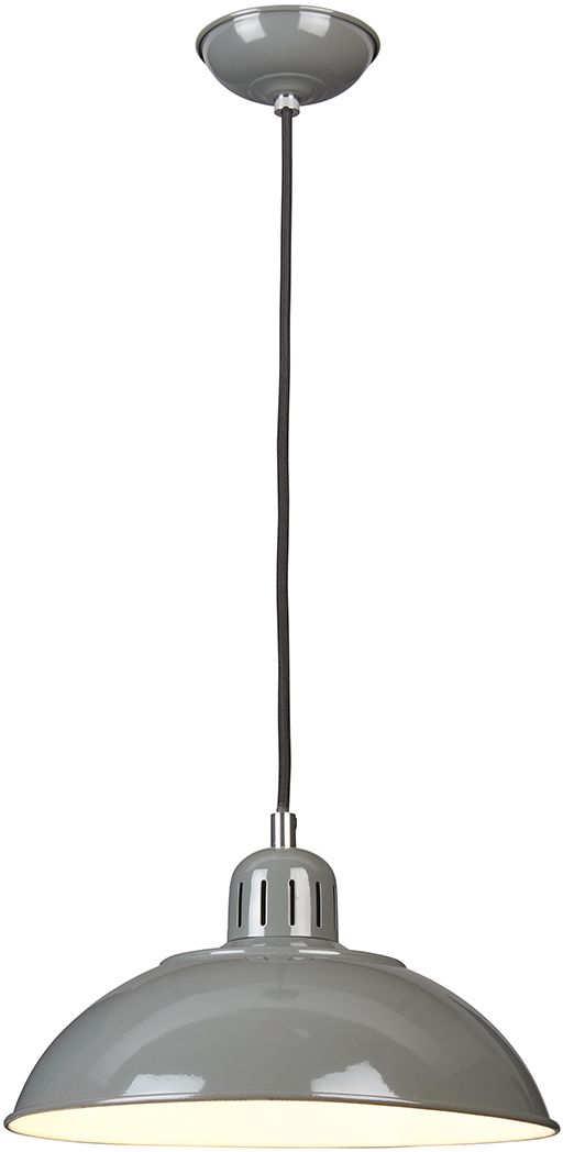 Elstead Lighting Franklin lampe suspendue 1x60 W gris/cendre FRANKLIN-P-GY