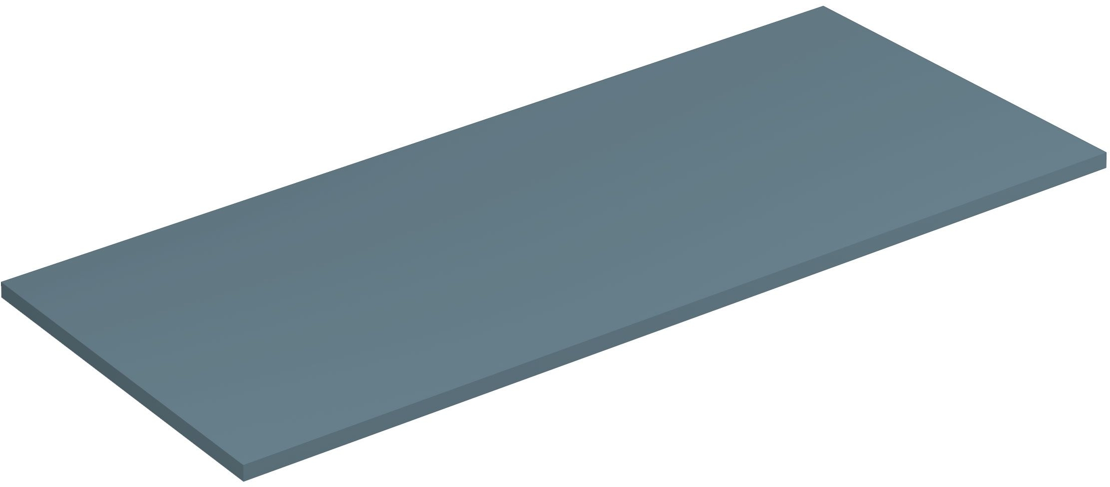 Kludi Icos plan de travail suspendu 120x50 cm bleu 50T120O3