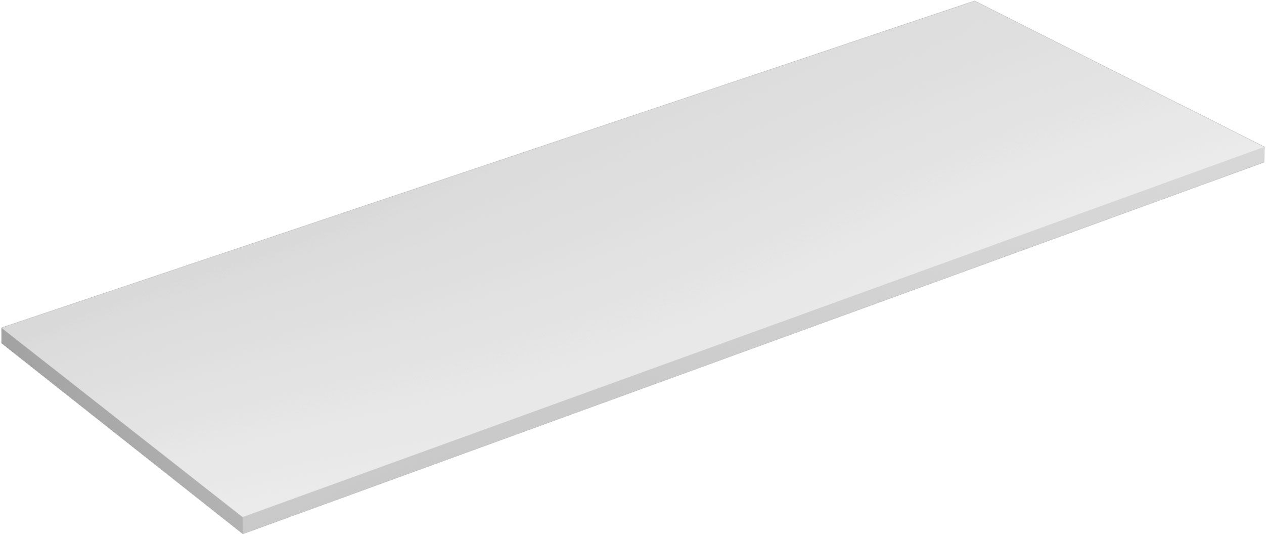 Kludi Icos plan de travail suspendu 140x50 cm blanc 50T14053