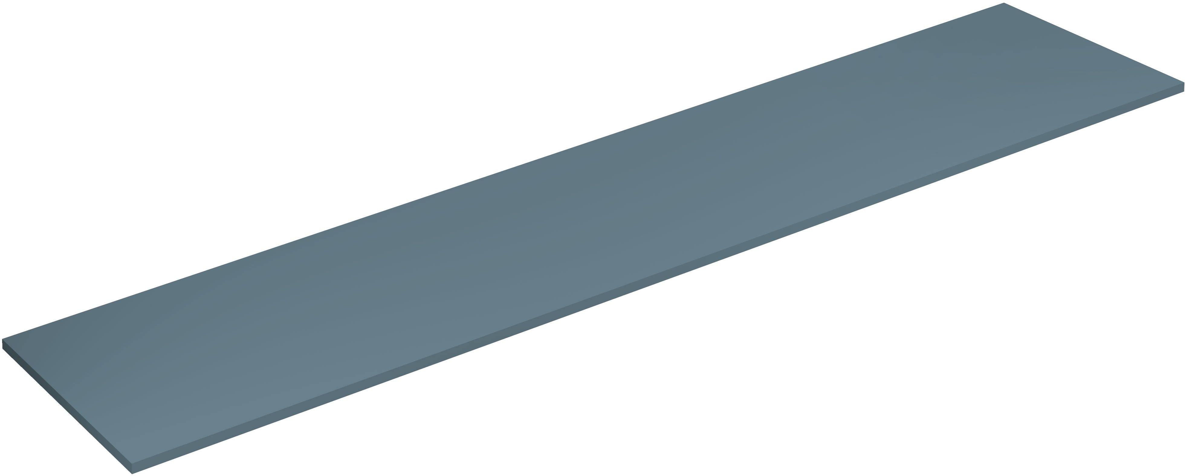 Kludi Icos plan de travail suspendu 240x50 cm bleu 50T240O3