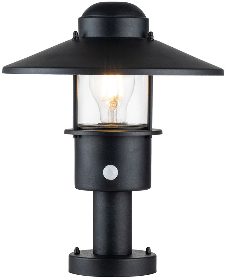 Elstead Lighting Klampenborg lampadaire extérieur 1x60 W noir KLAMPENBORG-PED-PIR-BK