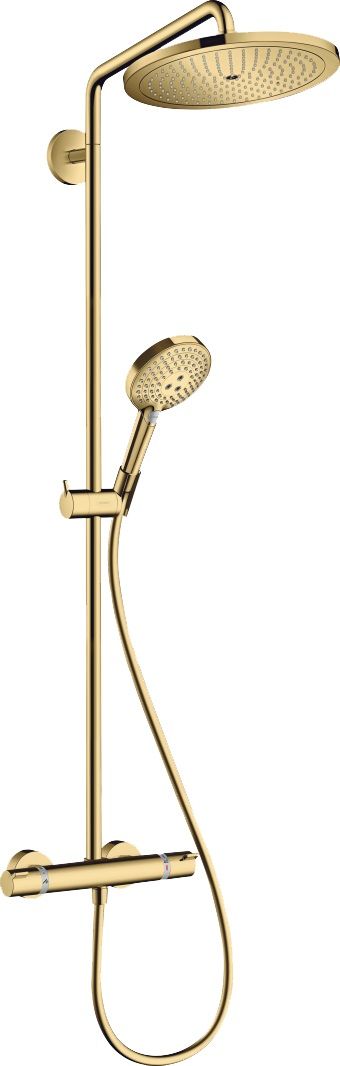 Hansgrohe Croma Select S ensemble de douche mural avec thermostat oui doré 26890990