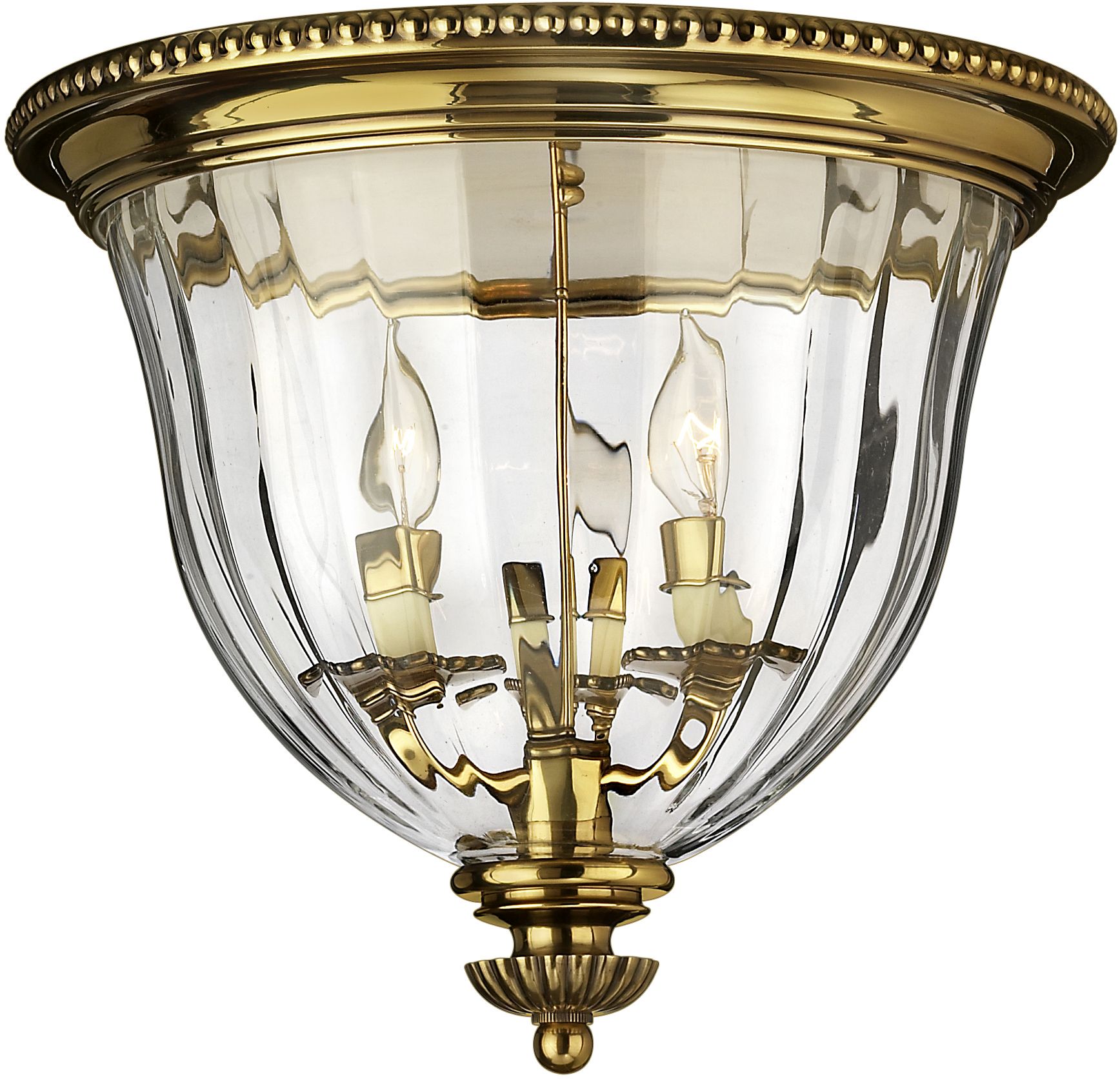 Elstead Lighting Cambridge plafonnier 2x60 W laiton HK-CAMBRIDGE-F-B