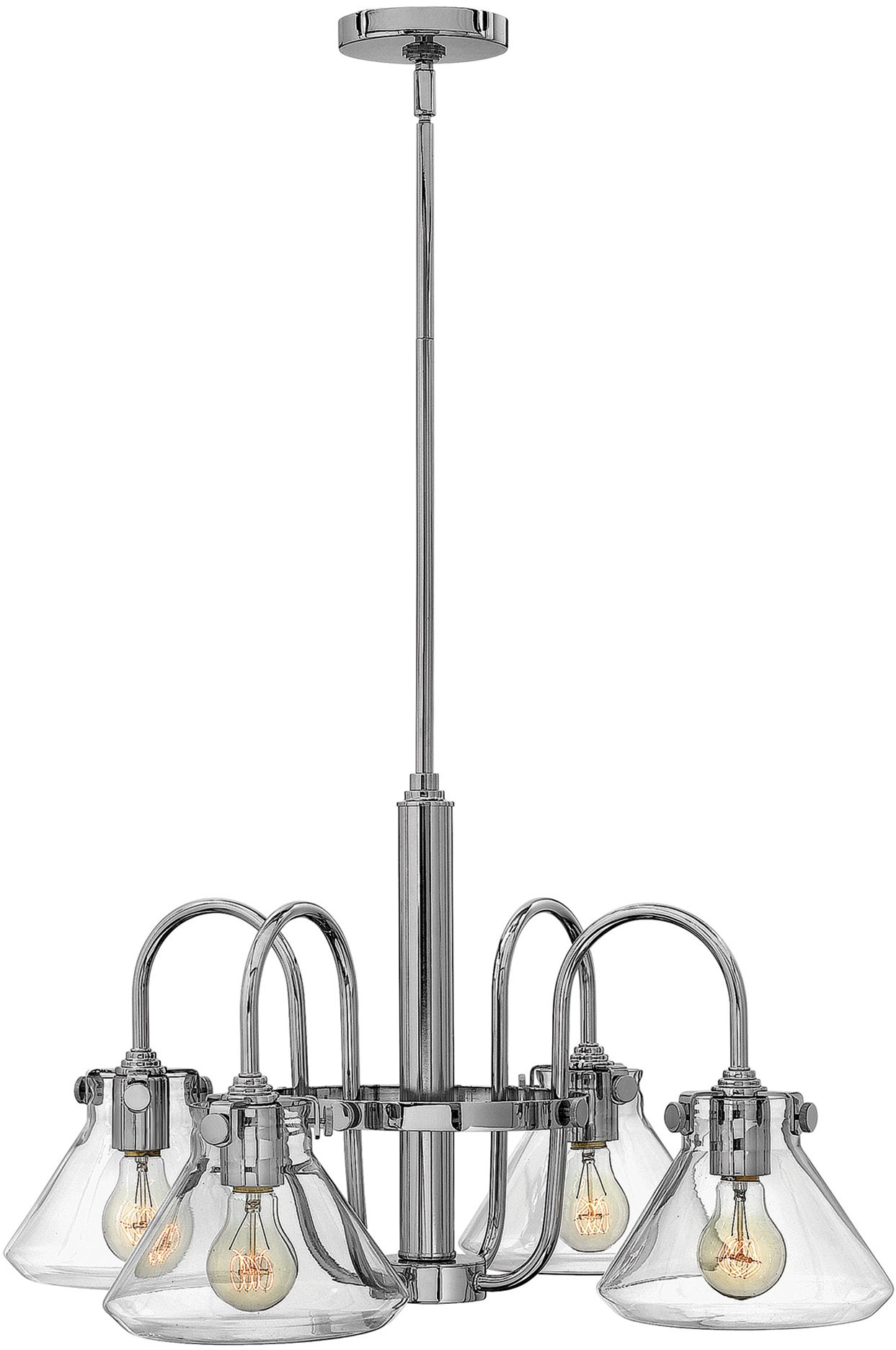 Elstead Lighting Congress lampe suspendue 4x60 W chrome HK-CONGRESS4-A-CM