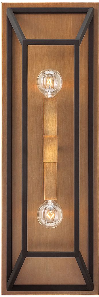 Elstead Lighting Fulton applique murale 2x60 W laiton-marron HK-FULTON2