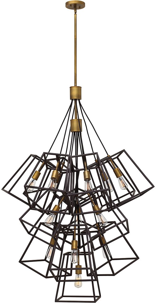 Elstead Lighting Fulton lampe suspendue x60 W laiton-marron HK-FULTON-13P
