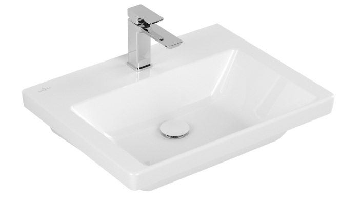 Villeroy & Boch Subway 3.0 lavabo 60x47 cm rectangulaire de meuble blanc 4A7061R1