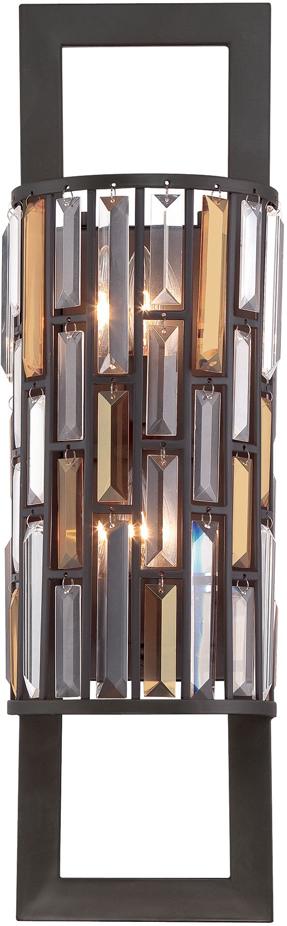 Elstead Lighting Gemma applique murale 2x60 W transparent-marron HK-GEMMA2-B-VBZ