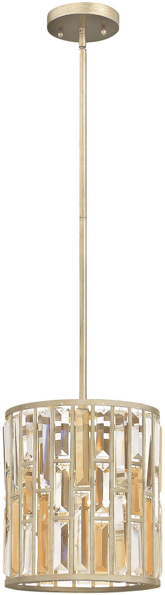 Elstead Lighting Gemma lampe suspendue 1x60 W argenté HK-GEMMA-P-A-SL