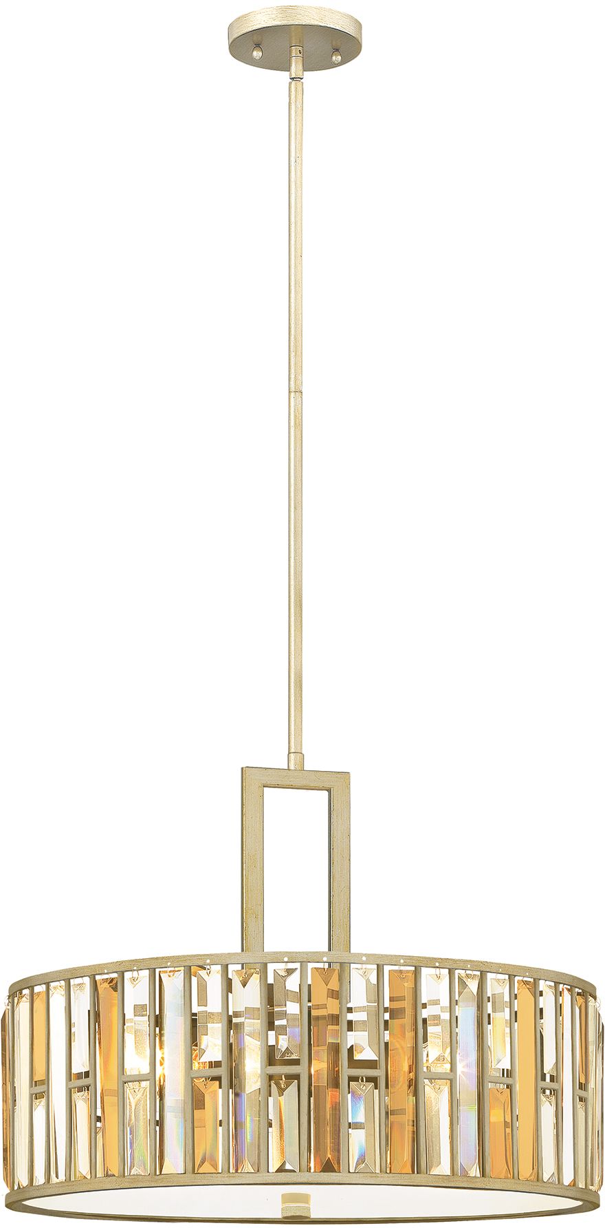 Elstead Lighting Gemma lampe suspendue 3x60 W argenté HK-GEMMA-P-C-SL