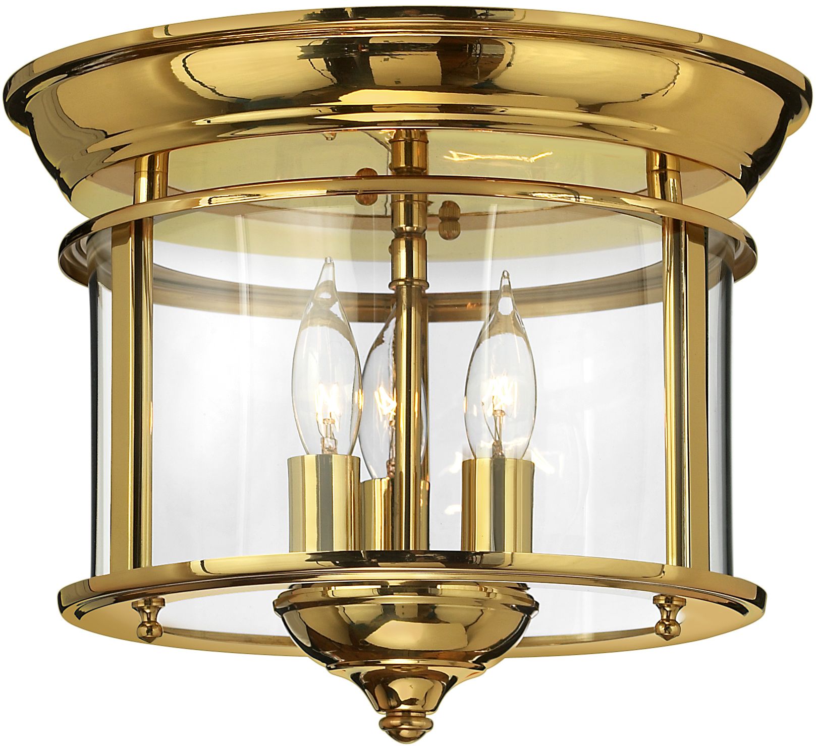 Elstead Lighting Gentry plafonnier 3x40 W laiton HK-GENTRY-F-PB