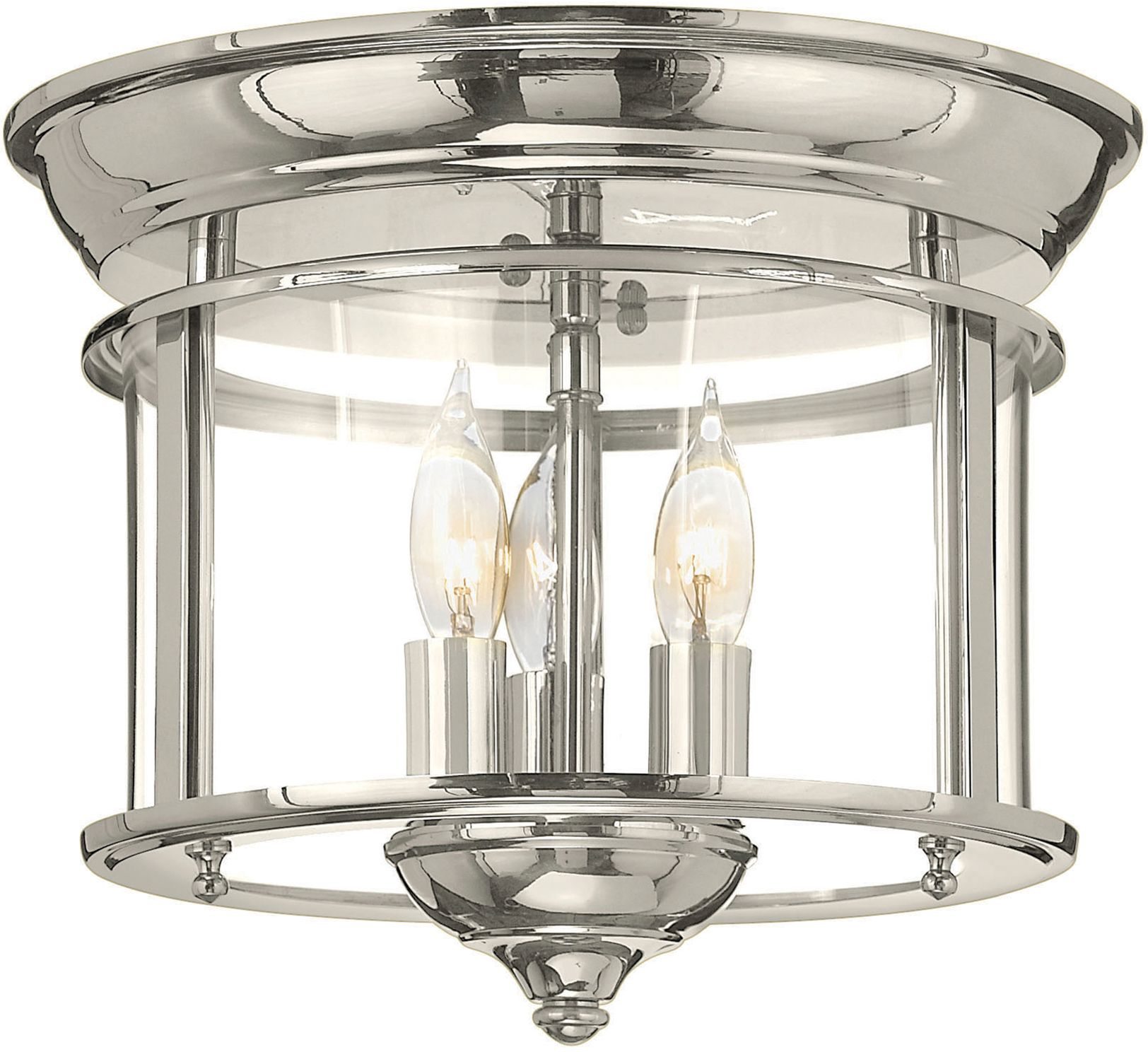 Elstead Lighting Gentry plafonnier 3x40 W nickel HK-GENTRY-F-PN