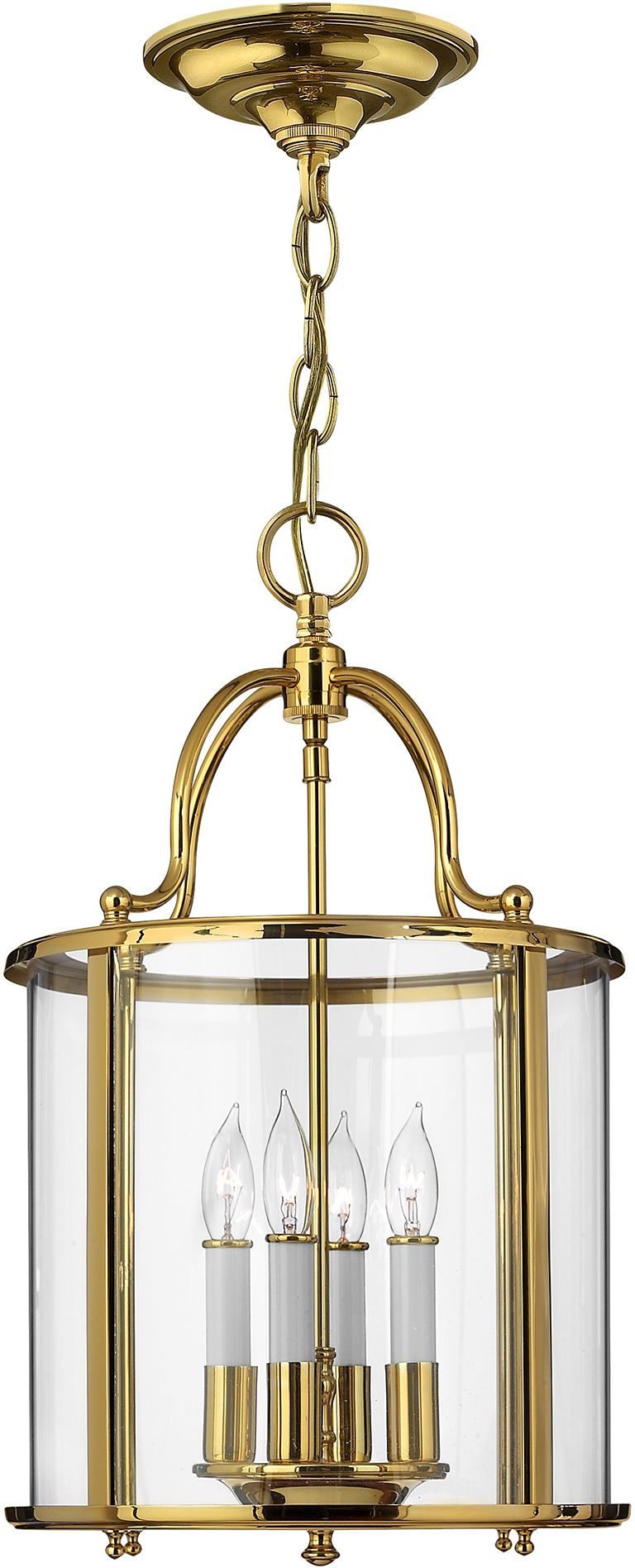 Elstead Lighting Gentry lampe suspendue 4x60 W laiton HK-GENTRY-P-M-PB