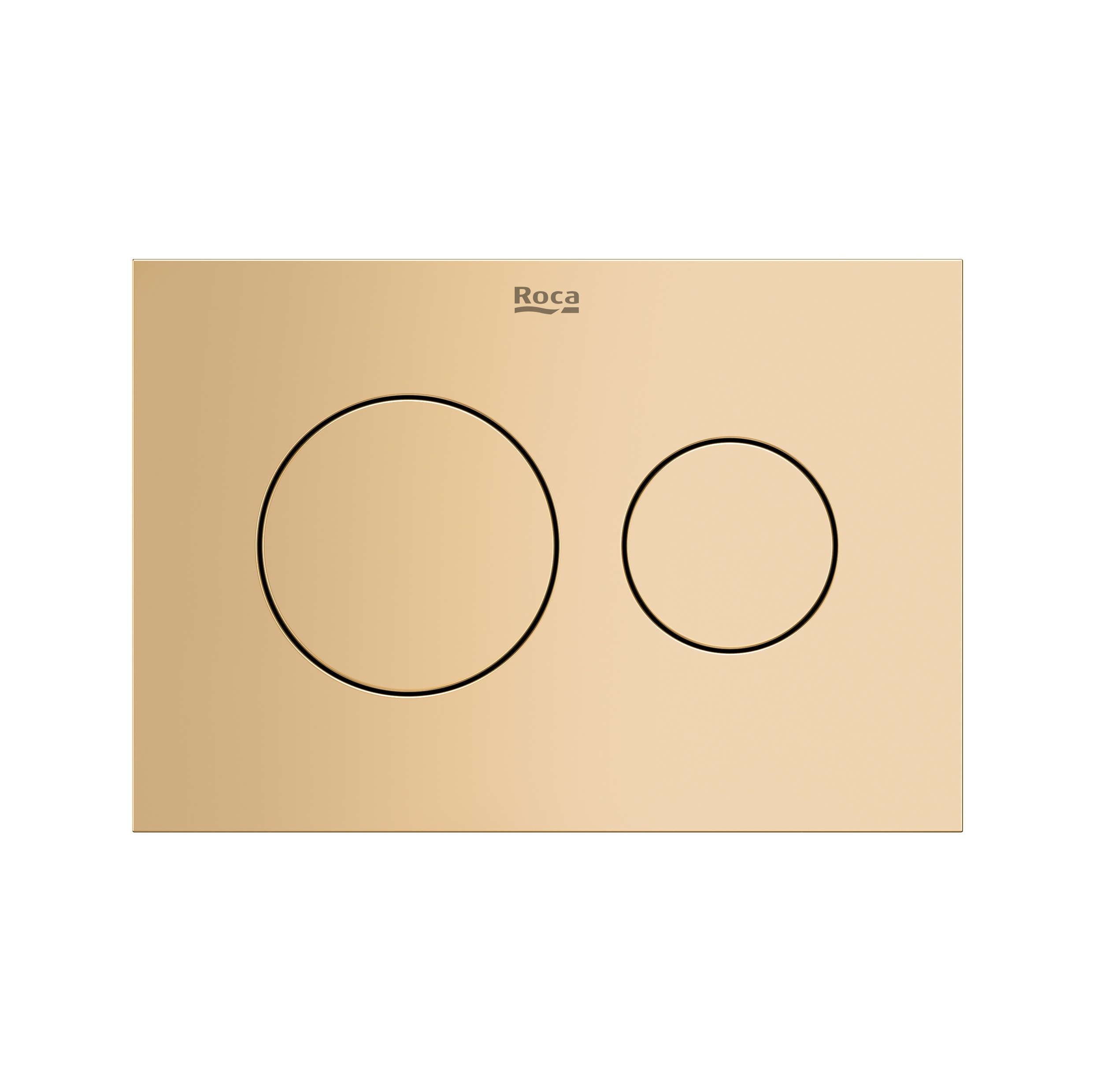 Roca Duplo S bouton de chasse d'eau pour WC doré A8902233RG