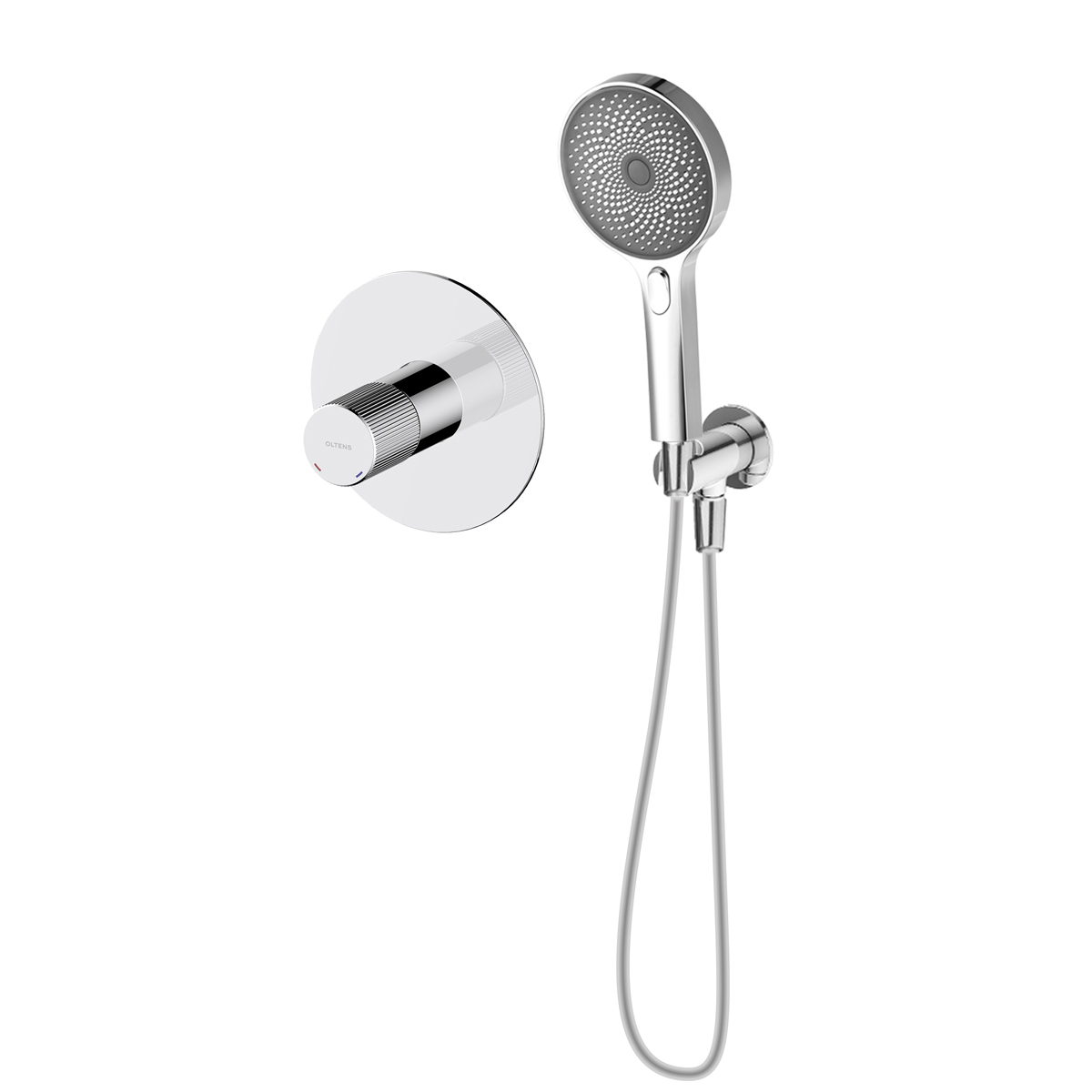 Set mitigeur de douche Oltens Hamnes 33105100, pommeau de douche Oltens Havis EasyClick 37107100, 39304100, 37200100