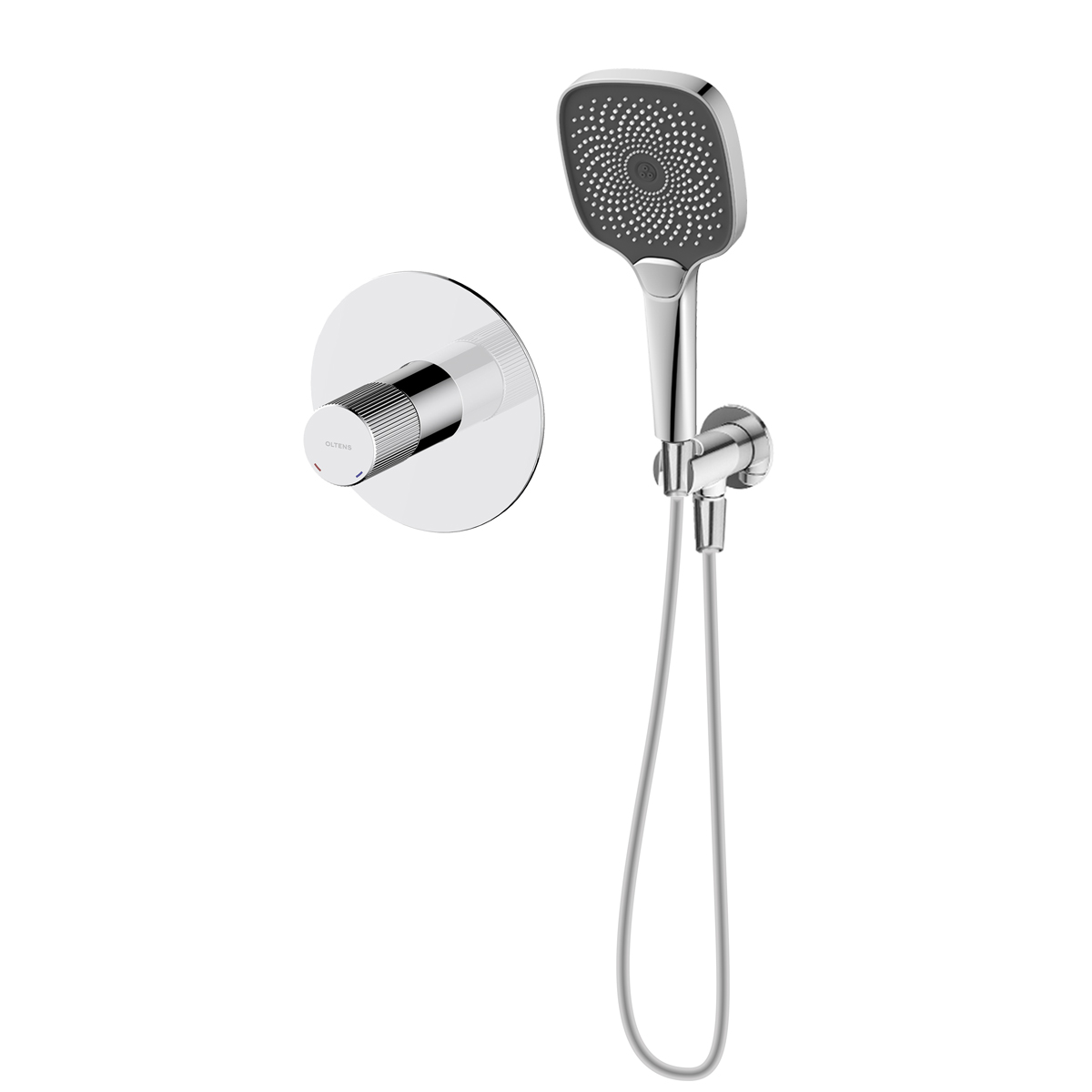 Set mitigeur de douche Oltens Hamnes 33105100, pommeau de douche Oltens Havis EasyClick 37108100, 39304100, 37200100