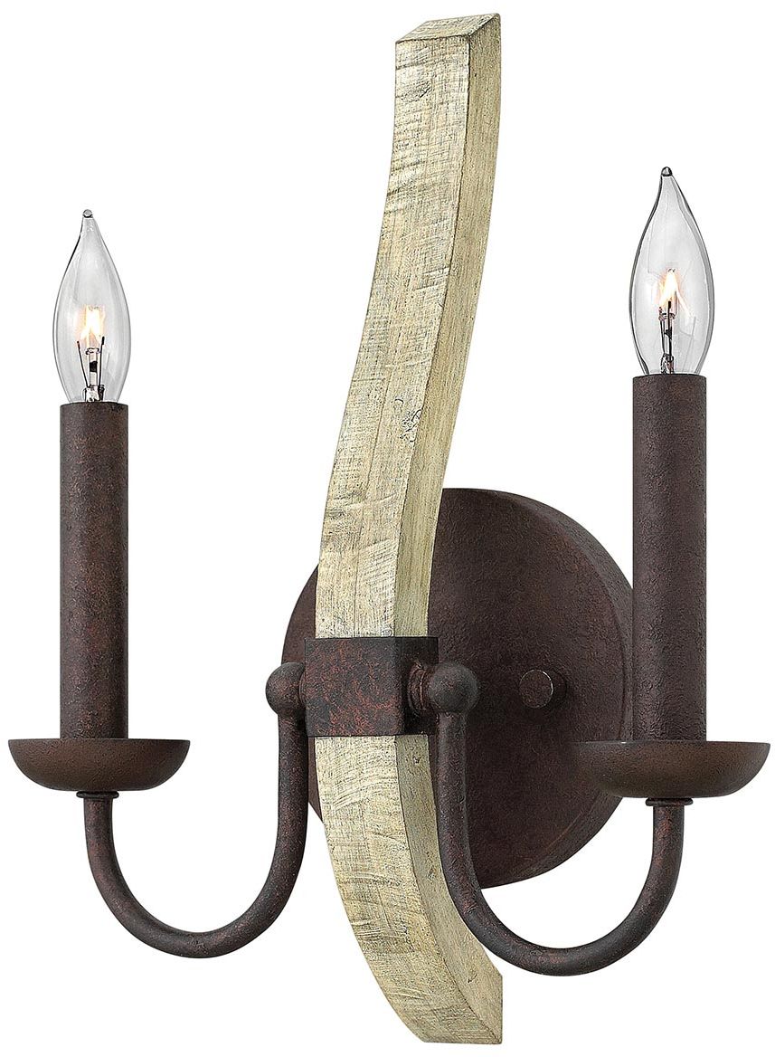 Elstead Lighting Middlefield applique murale 2x60 W fer HK-MIDDLEFIELD2