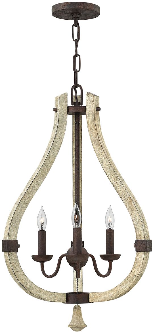 Elstead Lighting Middlefield lampe suspendue 3x60 W fer HK-MIDDLEFIELD3