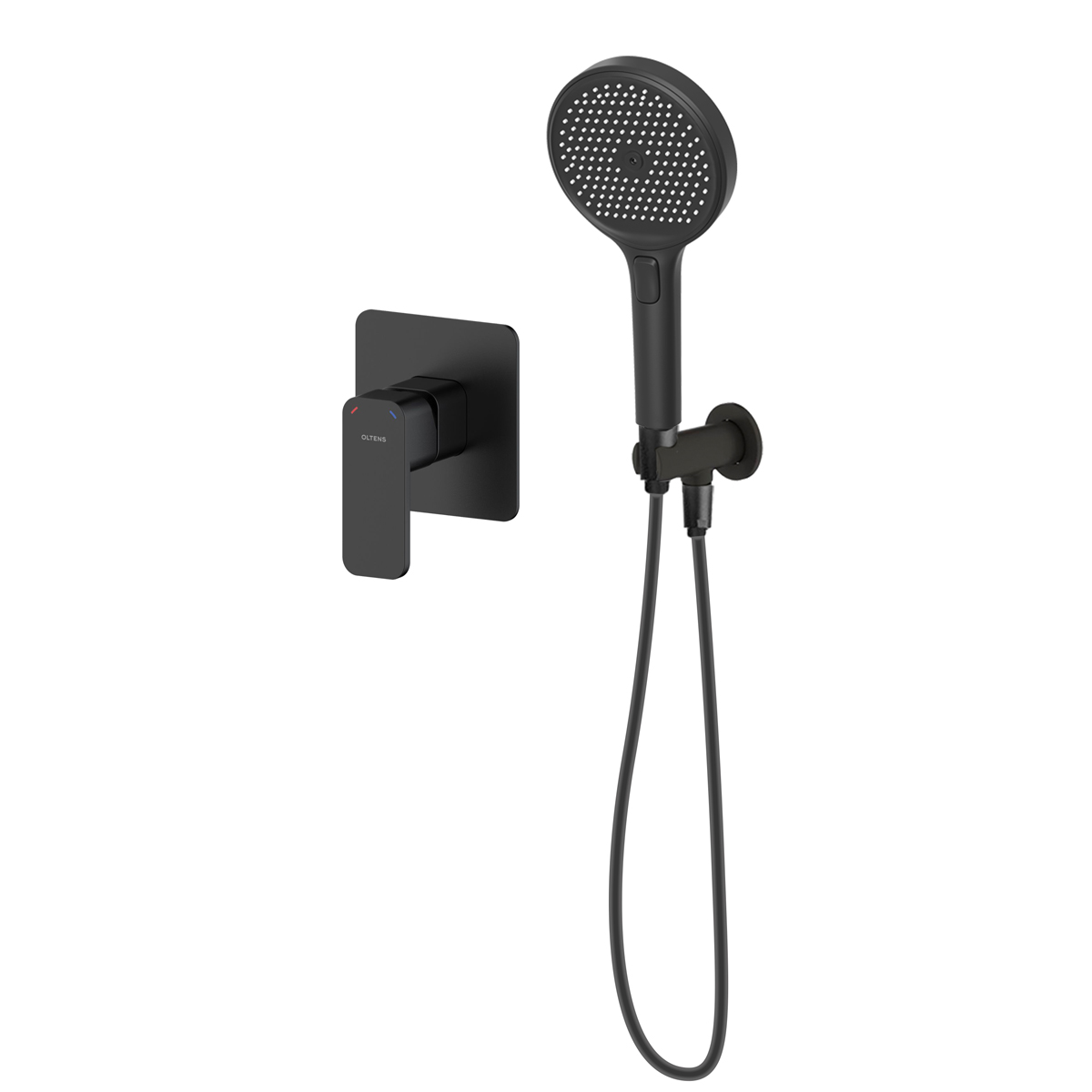 Set mitigeur de douche Oltens Hadsel 33106300, pommeau de douche Oltens Luva EasyClick 37109300, 39304300, 37200300