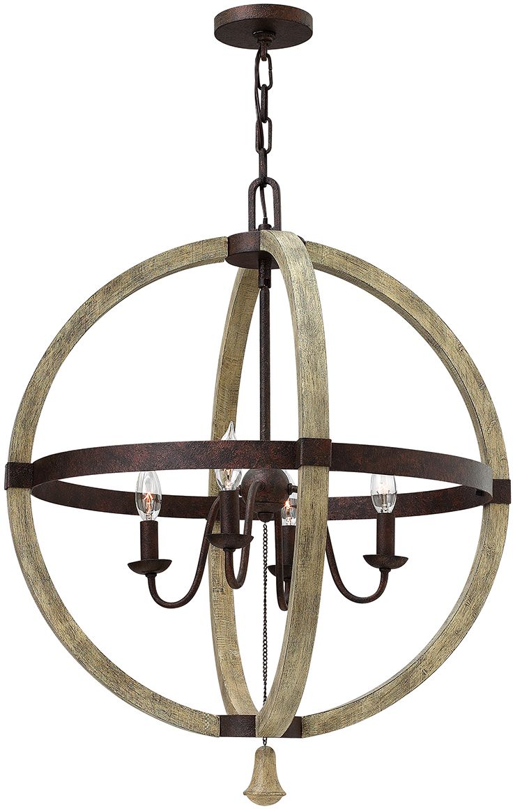 Elstead Lighting Middlefield lampe suspendue 4x60 W fer HK-MIDDLEFIELDP4