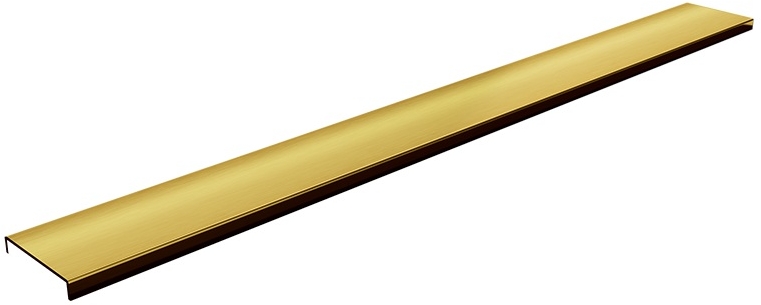 Schedpol Base Gold Brushed Range couvercle de drain linéaire 110 cm doré 10.058/DPZS